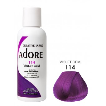 Coloration semi permanente Adore 114 VIOLET GEM Coloration semi permanente Adore 114 VIOLET GEM