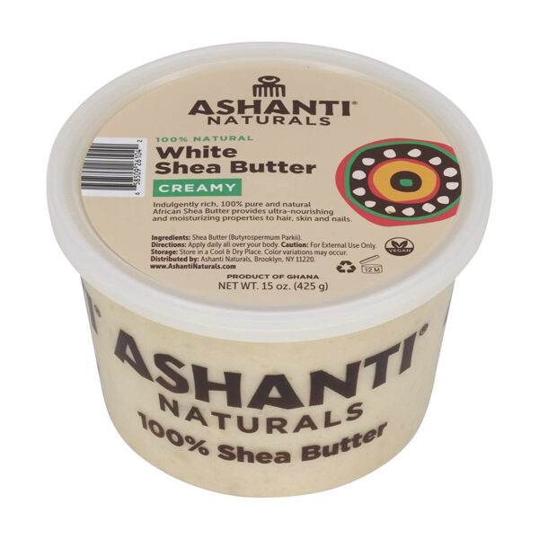 Le 100% natural White Shea Butter CREAMY de la marque Ashanti