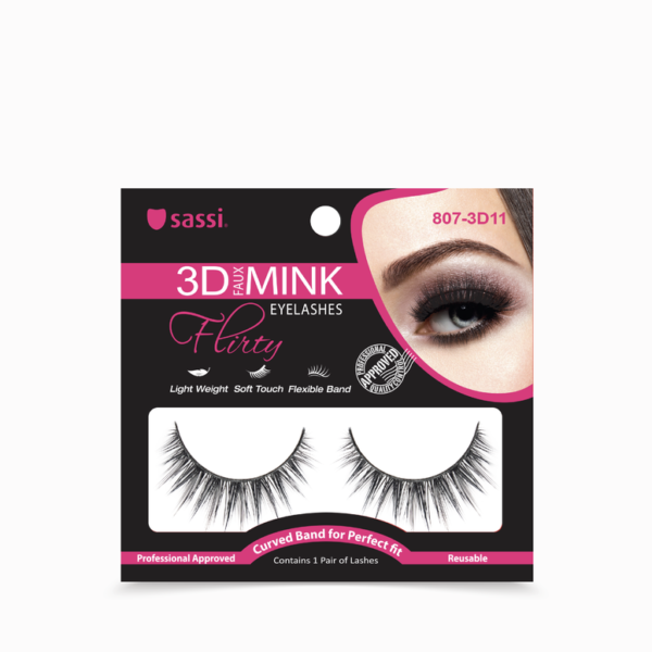 Faux cils 3D MINK FLIRTY n°7 #807-3D11