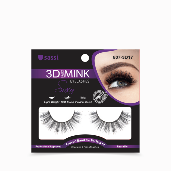 Faux cils 3D MINK SEXY n°17 #807-3D17 Faux cils 3D MINK SEXY n°17 #807-3D17