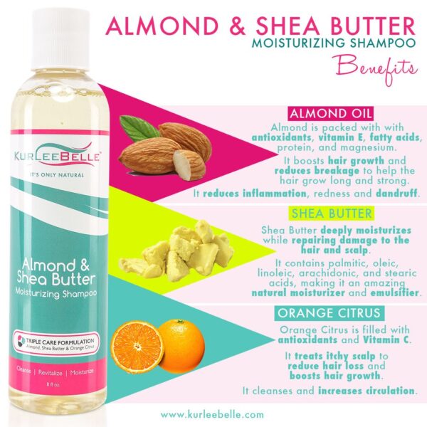 AlmondSheaButterMoisturizingShampoo kurlle belle AlmondSheaButterMoisturizingShampoo kurlle belle