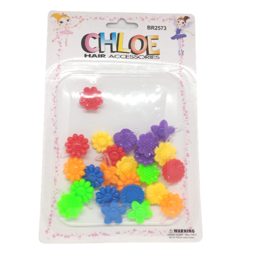 Barettes Chloe fleurs opaques Barettes Chloe fleurs opaques