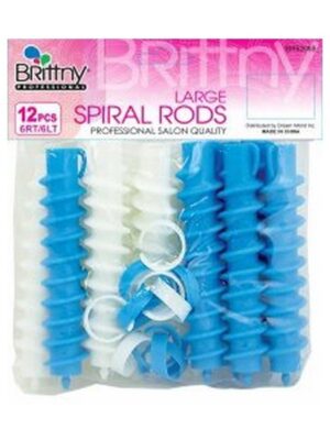 Bigoudis Large Spiral Rods (x12) #BR52070