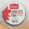Boite elastiques noirs 500 pcs ANNIE