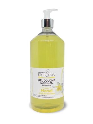 Gel Douche SURGRAS MONOÏ À LA FLEUR DE TIARÉ sans savon 1L