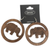Boucles d'oreilles en bois à Motif