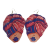 Boucles d'oreilles en bois ROSE & BLEU Effigie