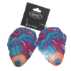 Boucles d'oreilles en bois BLEU & VIOLET Effigie