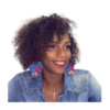 Boucles d'oreilles en bois BLEU & VIOLET Effigie
