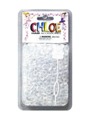 Perles Transparentes pour cheveux BEAD ROUND 500pcs