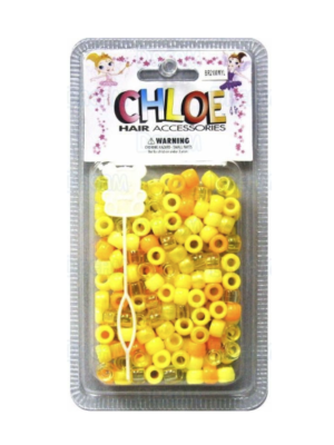 Perles Jaunes Dégradées pour cheveux BEAD ROUND 200pcs Perles Jaunes Dégradées pour cheveux BEAD ROUND 200pcs