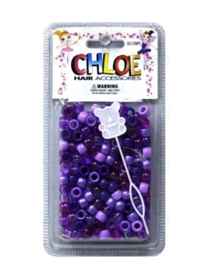 Perles Dégradées VIOLET pour cheveux BEAD ROUND 200pcs Perles Dégradées VIOLET pour cheveux BEAD ROUND 200pcs