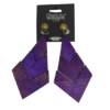 Boucles d'oreilles en bois VIOLET à CLIP
