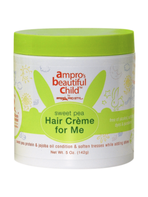 Crème Capillaire SWEET PEA à l'huile d'ARGAN et au beurre de KARITE 5oz (142g)