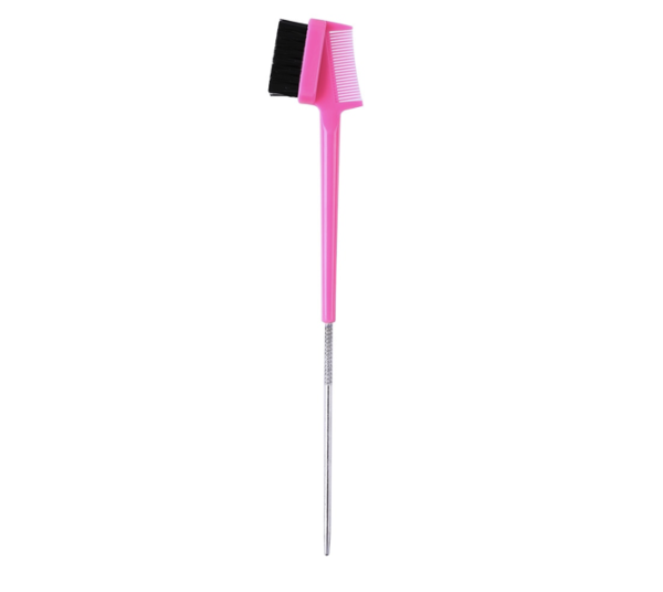 Brosse PINK EDGE CONTROL BRUSH METAL PIN TAIL #6B-7189 Brosse PINK EDGE CONTROL BRUSH METAL PIN TAIL #6B-7189