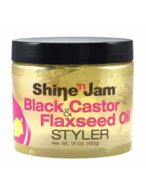 Gel Stylisant BLACK CASTOR & FLAXSEED OIL STYLER 16 oz. (453g)