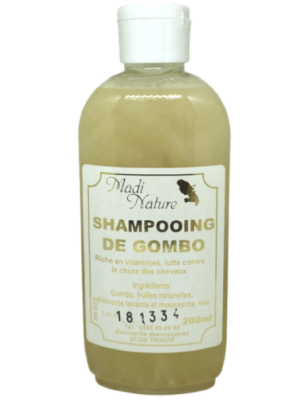 Shampoing de GOMBO lutte contre la chute des cheveux. Flacon de 200ml