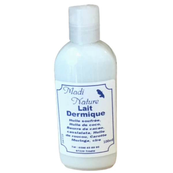 Lait dermique - Kaz à beauté Lait dermique peau corps et visage. Une huile Issu de notre jardin local !