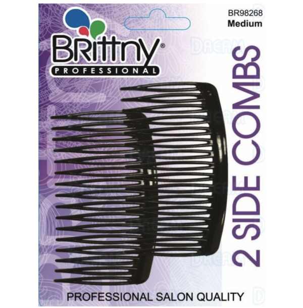 Peigne SIDE 2-PIECE BLACK COMB, MEDIUM #BR98268