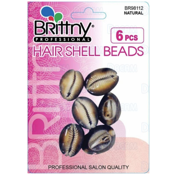 Perles pour cheveux COQUILLAGE SHELL BEADS (6pcs)