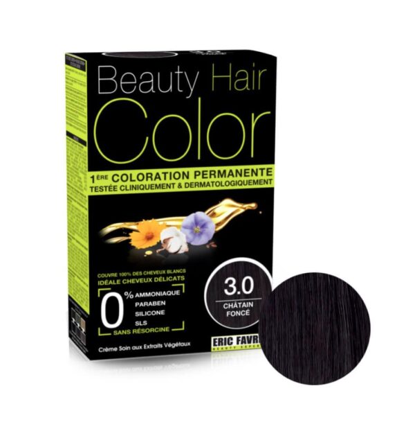 coloration permanente Beauty Hair colo Eric Favr 3.0 chatain foncé