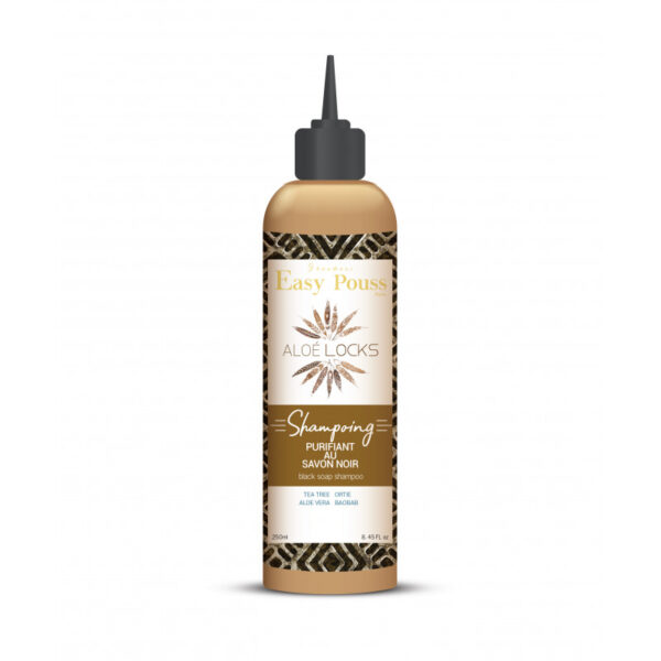 Easy pouss Aloe locks shampoing purifiant au savon noir 250ml