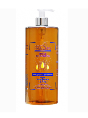 FREESENS Huile de Douche aux 3 Huiles Précieuses 1L