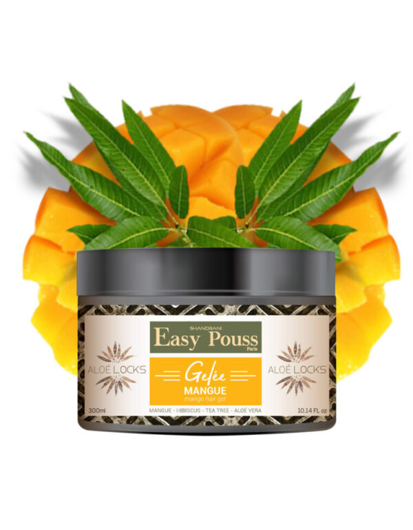 gelee capillaire mangue pour locks tresses et vanilles 300ml aloe locks EASY POUSS shandrani