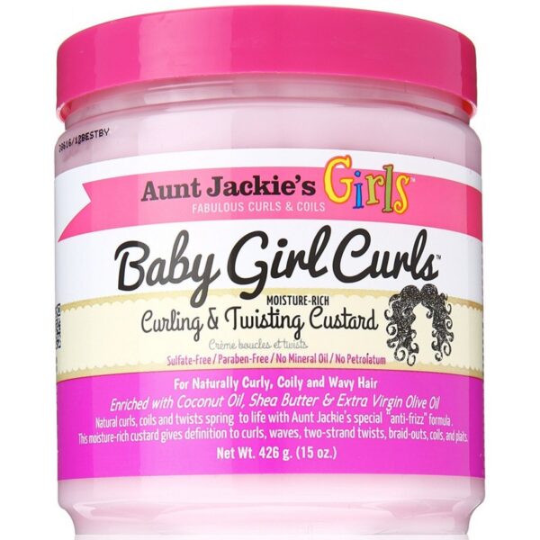girls baby girl curls moisture rich curling twisting custard 426g aunt jackie s