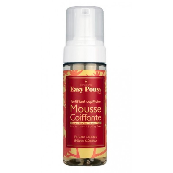 mousse mise en plis chanvre ricin keratine 150ml Easy Pouss mousse mise en plis chanvre ricin keratine 150ml Easy Pouss