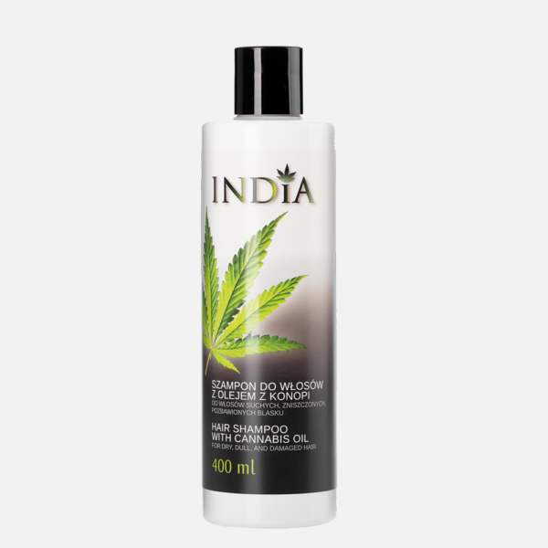 shampoing à l'huile de chanvre 400 ml INDIA