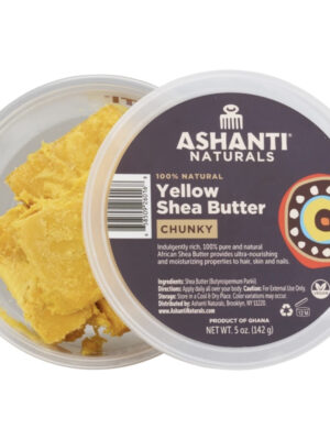 100% Natural Yellow Shea Butter CHUNKY 5oz / 142gr ASHANTI