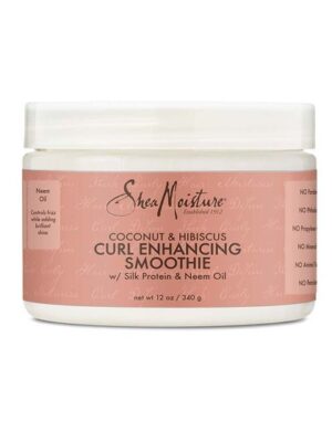 SheaMoisture SMOOTHIE EMBELLISSEUR DE BOUCLES À LA NOIX DE COCO ET À L'HIBISCUS 12OZ