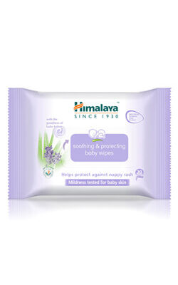 Soothing baby wipes Lingettes protectrices et hydratantes pour bébé HIMALAYA
