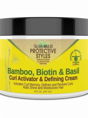 taliah waajid bamboo biotin basil curl activator defining cream